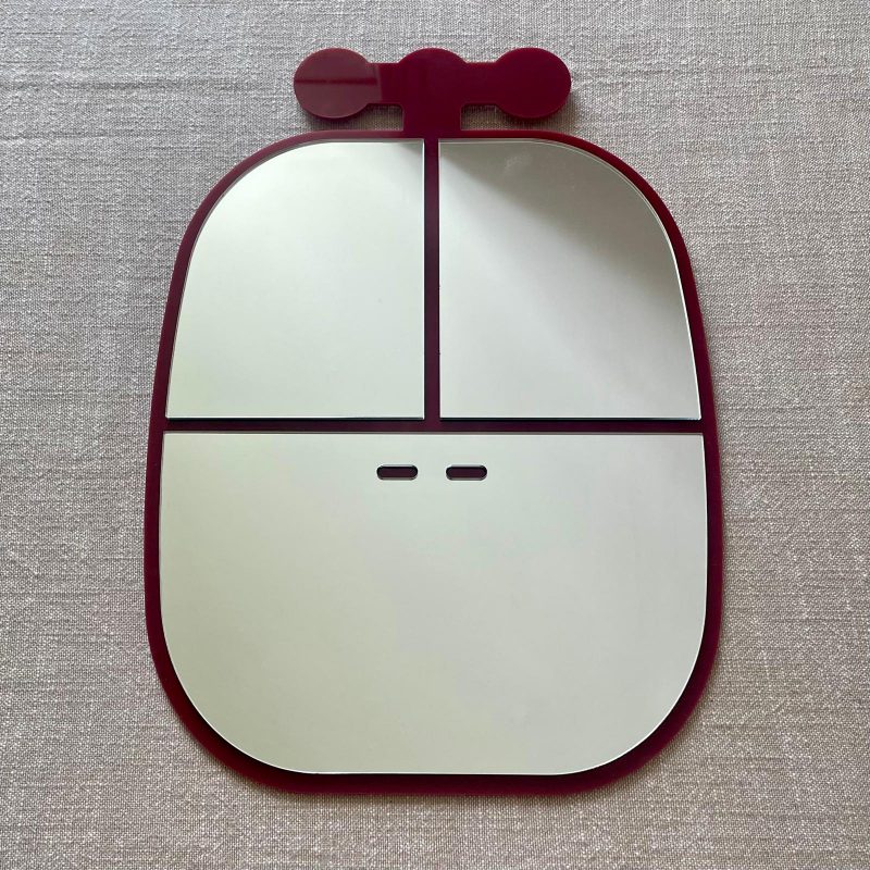 Miroir en forme de cabine 42 x 29,5  cm