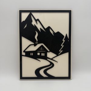 Tableau en bois – relief – Refuge